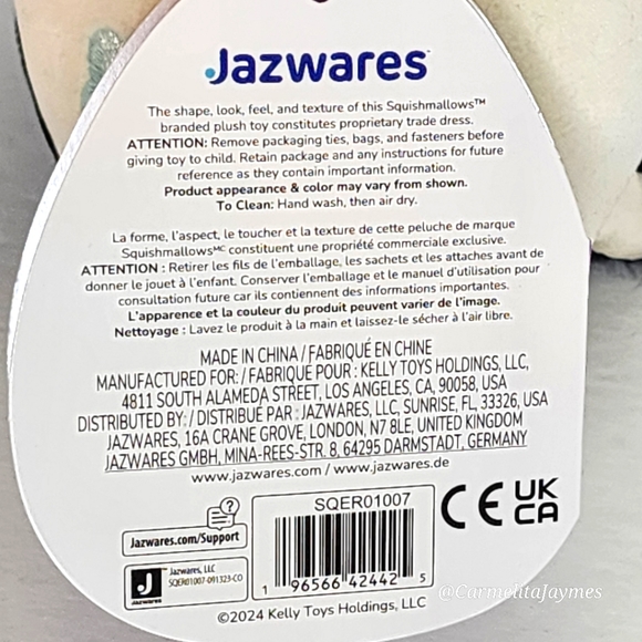 🐣 CONNOR 🐄 Cow w Blue Flower Easter 2024 Original Squishmallow ☆ NWT ☆ - Picture 8 of 8